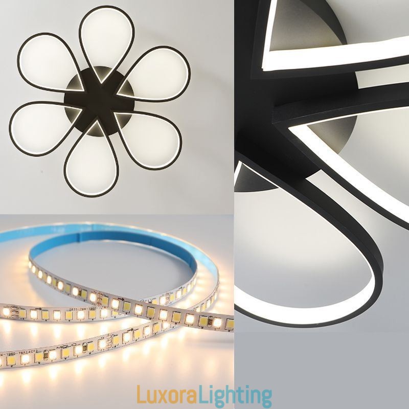 Designer Touch Decorative Flush Mount Minimalist Clover Ceiling Light