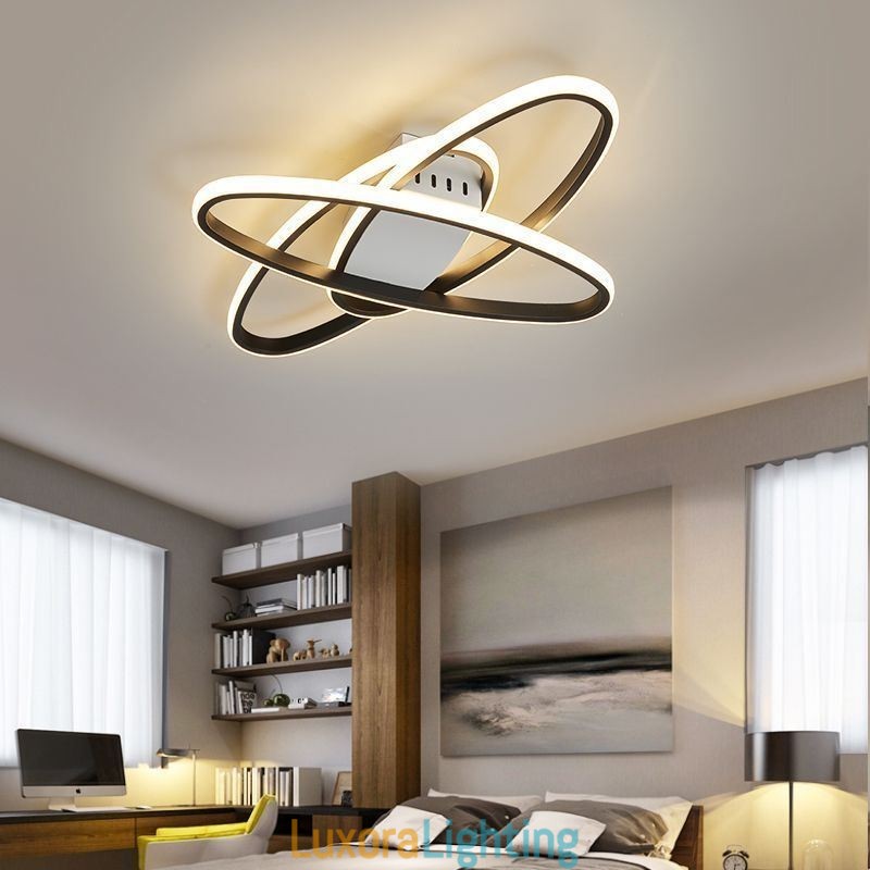 Designer Touch Decorative Flush Mount Minimalist Surround Planet Ceiling Light
