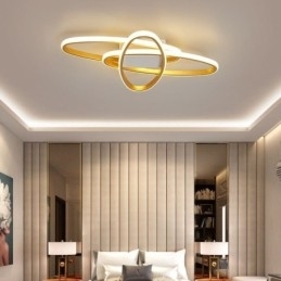 Designer Touch Decorative Flush Mount Minimalist Surround Planet Ceiling Light