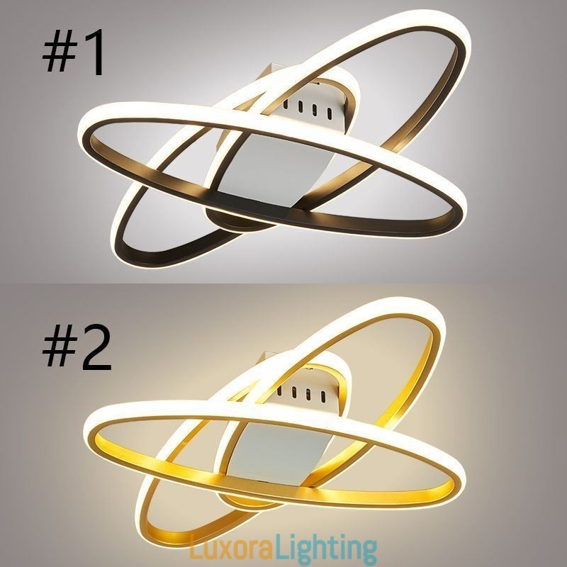 Designer Touch Decorative Flush Mount Minimalist Surround Planet Ceiling Light