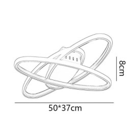 Designer Touch Decorative Flush Mount Minimalist Surround Planet Ceiling Light