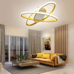 Designer Touch Decorative Flush Mount Minimalist Surround Planet Ceiling Light