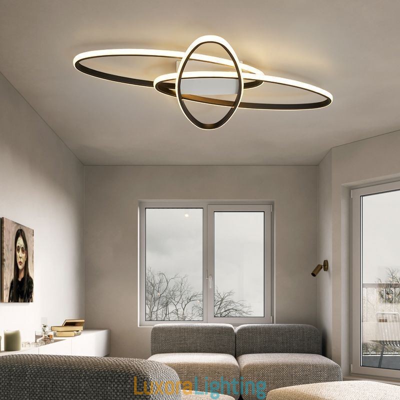 Designer Touch Decorative Flush Mount Minimalist Surround Planet Ceiling Light