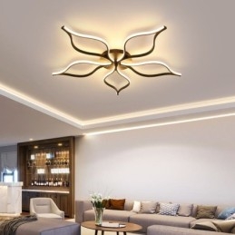 Designer Touch Decorative Flush Mount Minimalist Five Leaf Flower Ceiling Light