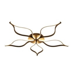 Designer Touch Decorative Flush Mount Minimalist Five Leaf Flower Ceiling Light