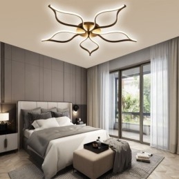 Designer Touch Decorative Flush Mount Minimalist Five Leaf Flower Ceiling Light