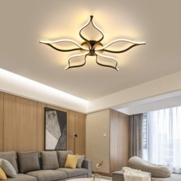 Designer Touch Decorative Flush Mount Minimalist Five Leaf Flower Ceiling Light