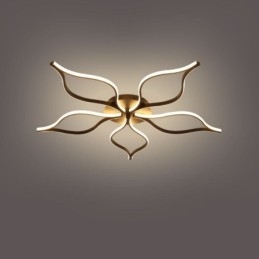 Designer Touch Decorative Flush Mount Minimalist Five Leaf Flower Ceiling Light