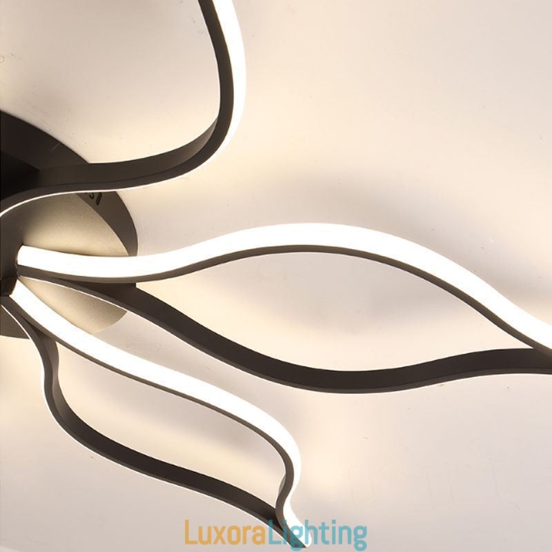 Designer Touch Decorative Flush Mount Minimalist Five Leaf Flower Ceiling Light