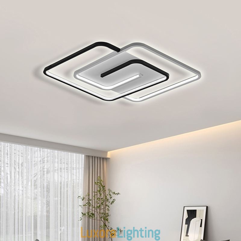 Designer Touch Decorative Flush Mount Acrylic Wrap Square Ceiling Light