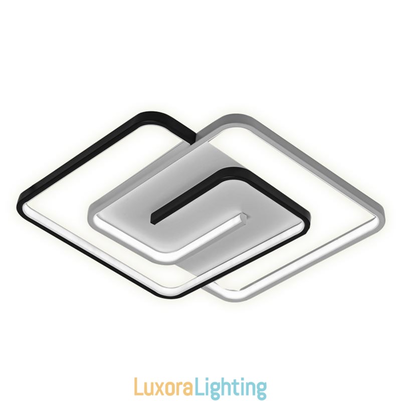 Designer Touch Decorative Flush Mount Acrylic Wrap Square Ceiling Light