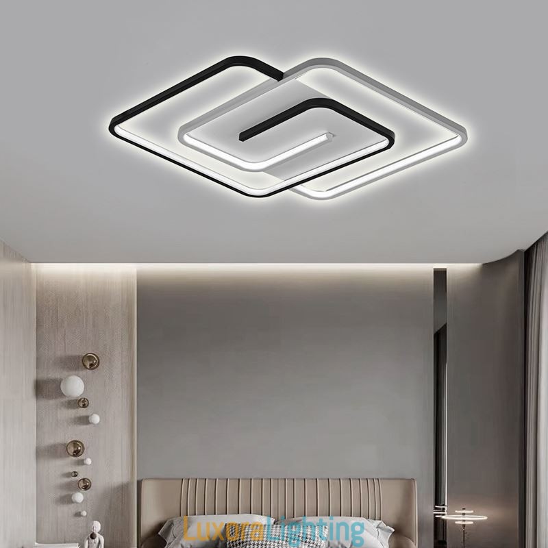 Designer Touch Decorative Flush Mount Acrylic Wrap Square Ceiling Light