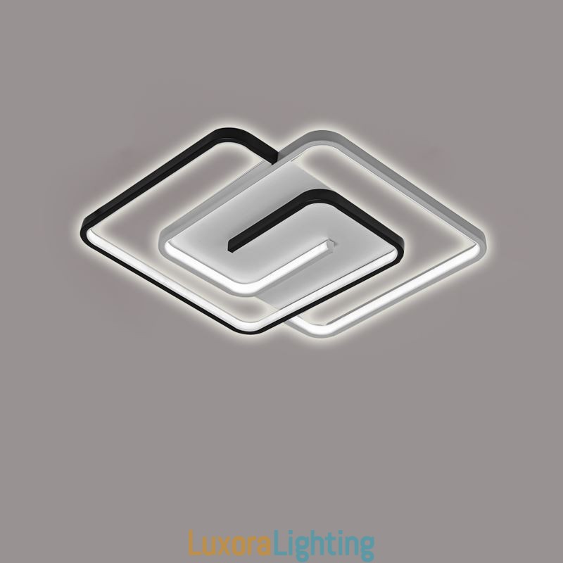 Designer Touch Decorative Flush Mount Acrylic Wrap Square Ceiling Light