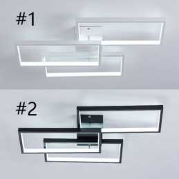 Designer Touch Decorative Flush Mount Acrylic Geometric Rectangular Ceiling Light