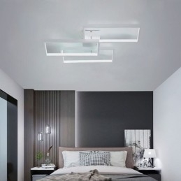 Designer Touch Decorative Flush Mount Acrylic Geometric Rectangular Ceiling Light