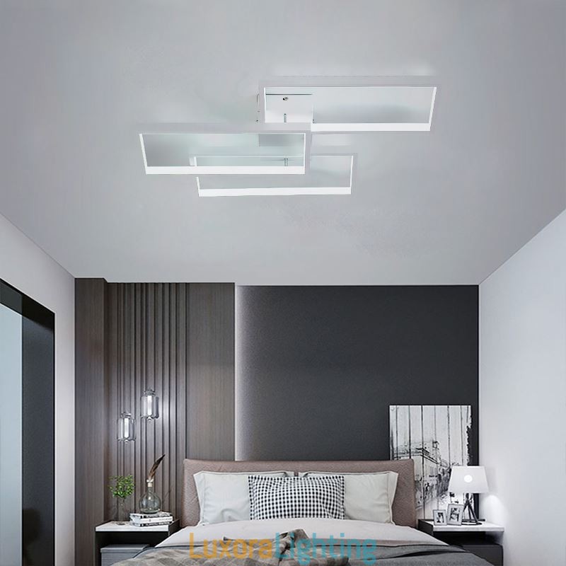 Designer Touch Decorative Flush Mount Acrylic Geometric Rectangular Ceiling Light