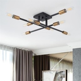 Designer Touch Decorative Country Retro Flush Mount American Industrial Style Ceiling Light