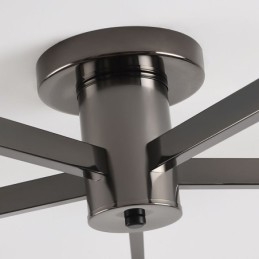 Designer Touch Decorative Nordic Glass Flush Mount Creative Wrought Iron Ceiling Light