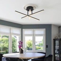 Designer Touch Decorative Modern Simple Flush Mount Aluminum Art Strip Ceiling Light