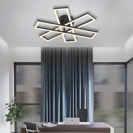 Designer Touch Decorative Minimalist Flush Mount Aluminum Art Windmill Ceiling Light