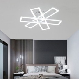 Designer Touch Decorative Minimalist Flush Mount Aluminum Art Windmill Ceiling Light