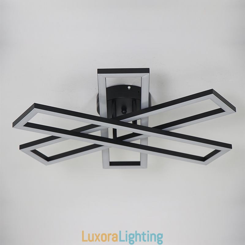 Designer Touch Decorative Minimalist Flush Mount Aluminum Art Windmill Ceiling Light