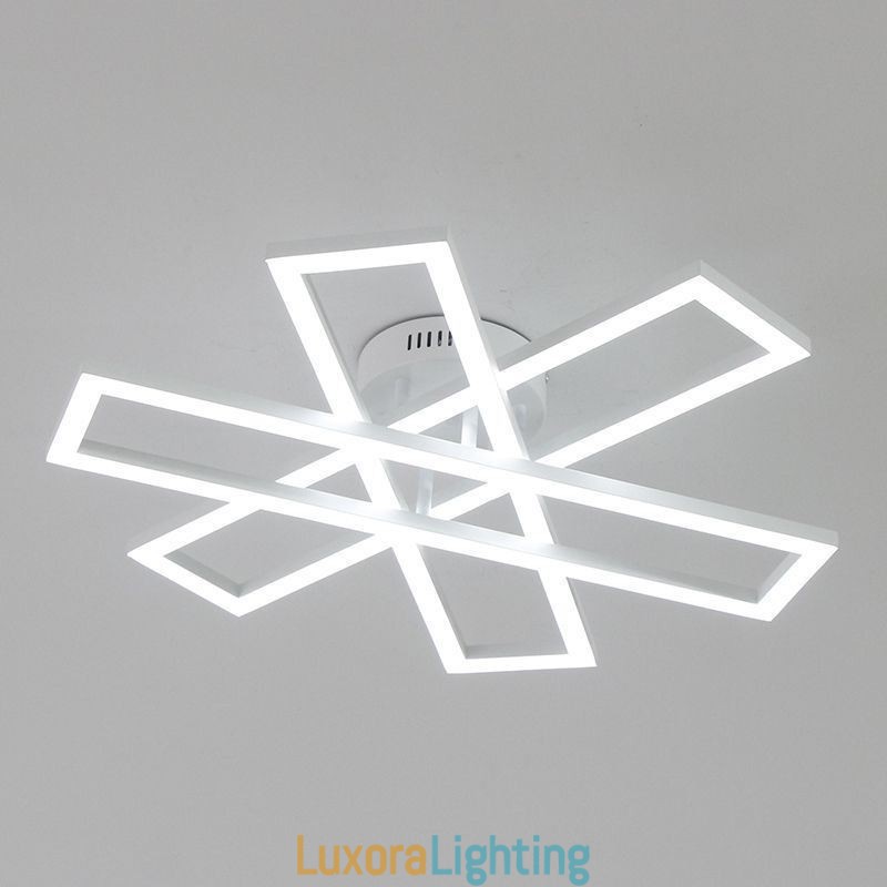 Designer Touch Decorative Minimalist Flush Mount Aluminum Art Windmill Ceiling Light