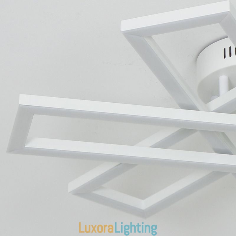 Designer Touch Decorative Minimalist Flush Mount Aluminum Art Windmill Ceiling Light