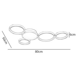 Designer Touch Decorative Modern Flush Mount Aluminum Art Ceiling Light