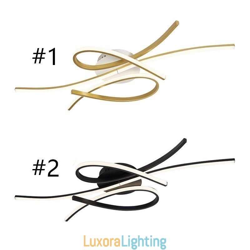 Designer Touch Decorative Minimalist Flush Mount Aluminum Art Butterfly Ceiling Light