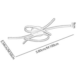 Designer Touch Decorative Minimalist Flush Mount Aluminum Art Butterfly Ceiling Light