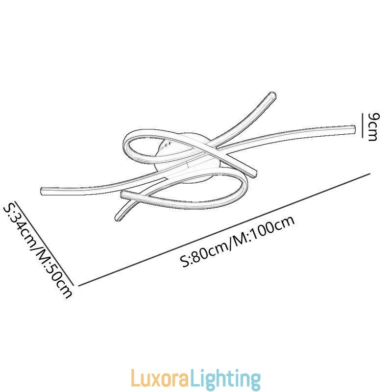 Designer Touch Decorative Minimalist Flush Mount Aluminum Art Butterfly Ceiling Light