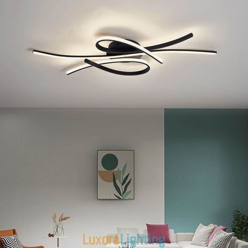 Designer Touch Decorative Minimalist Flush Mount Aluminum Art Butterfly Ceiling Light
