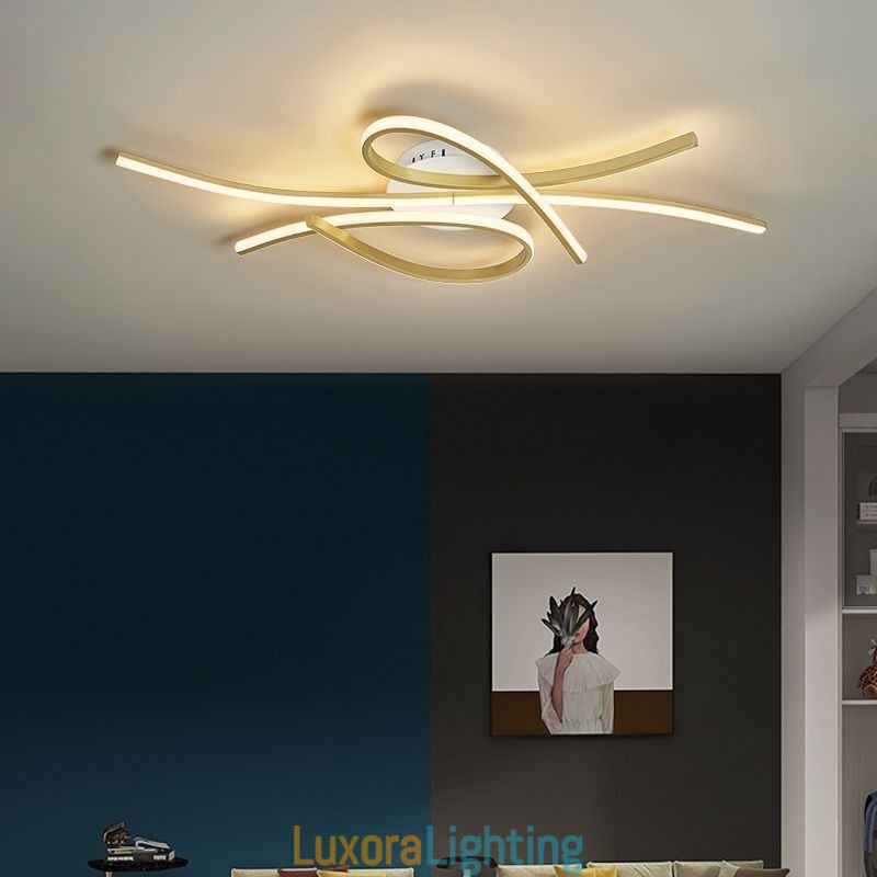 Designer Touch Decorative Minimalist Flush Mount Aluminum Art Butterfly Ceiling Light