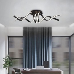 Designer Touch Decorative Modern Flush Mount Aluminum Art Spiral Ceiling Lamp Light