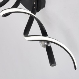 Designer Touch Decorative Modern Flush Mount Aluminum Art Spiral Ceiling Lamp Light