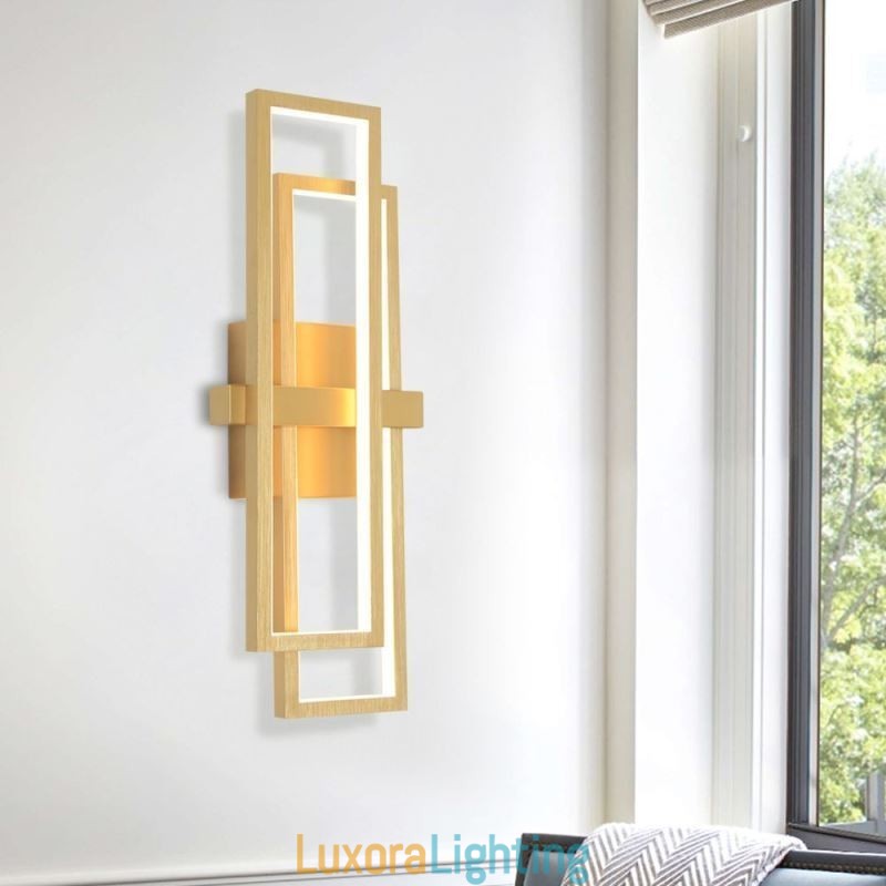 Designer Touch Decorative Minimalist Flush Mount Aluminum Art Geometric Square Ceiling Light