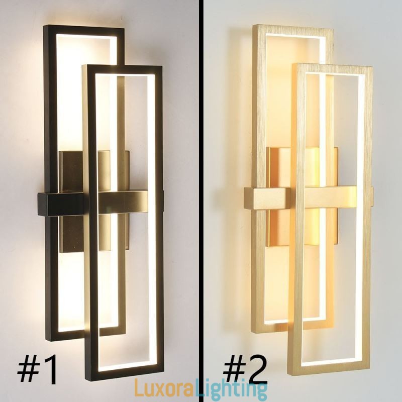 Designer Touch Decorative Minimalist Flush Mount Aluminum Art Geometric Square Ceiling Light