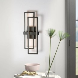Designer Touch Decorative Minimalist Flush Mount Aluminum Art Geometric Square Ceiling Light