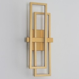 Designer Touch Decorative Minimalist Flush Mount Aluminum Art Geometric Square Ceiling Light