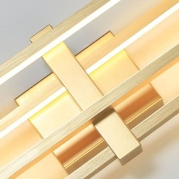 Designer Touch Decorative Minimalist Flush Mount Aluminum Art Geometric Square Ceiling Light