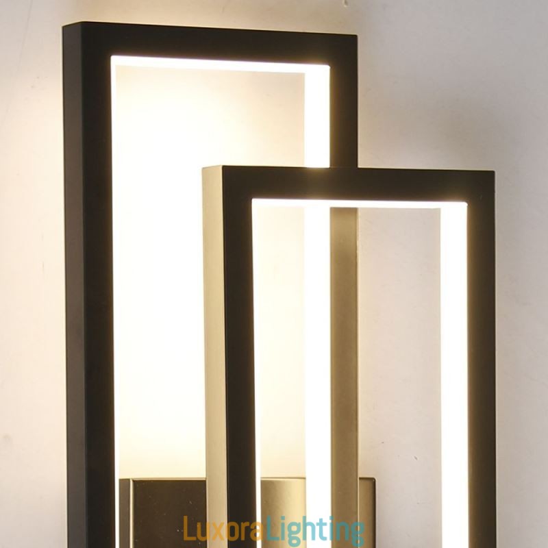Designer Touch Decorative Minimalist Flush Mount Aluminum Art Geometric Square Ceiling Light