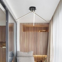 Designer Touch Decorative Creative Flush Mount Aluminum Art Windmill Ceiling Lamp