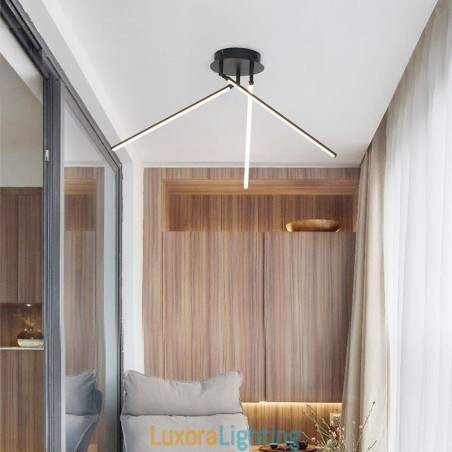 Designer Touch Decorative Creative Flush Mount Aluminum Art Windmill Ceiling Lamp