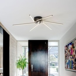 Designer Touch Decorative Creative Flush Mount Aluminum Art Windmill Ceiling Lamp