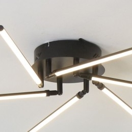 Designer Touch Decorative Creative Flush Mount Aluminum Art Windmill Ceiling Lamp