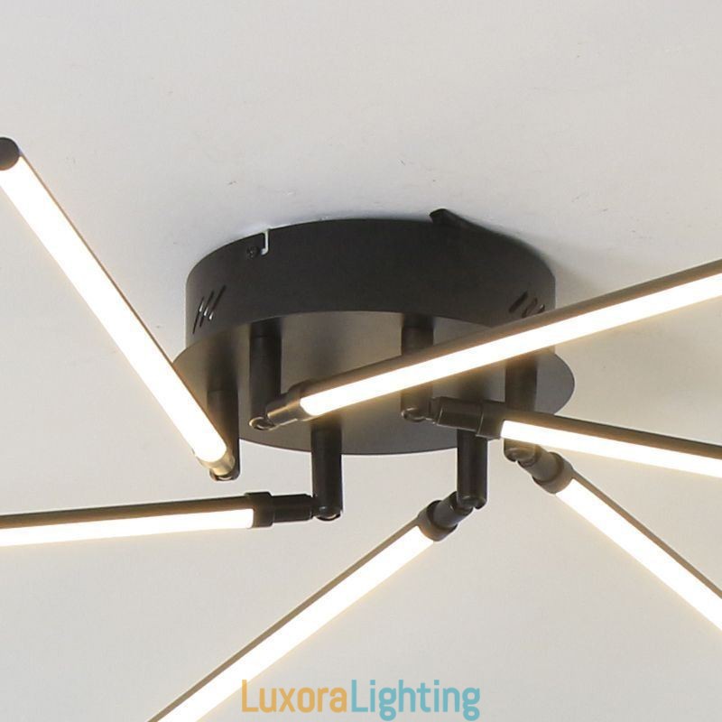 Designer Touch Decorative Creative Flush Mount Aluminum Art Windmill Ceiling Lamp