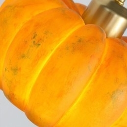 Designer Touch Decorative Double Small Pumpkin Flush Mount Japanese Retro Ceiling Light