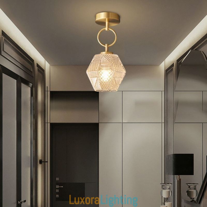 Designer Touch Decorative Modern Flush Mount Glass Home Lighting Creative Ceiling Light