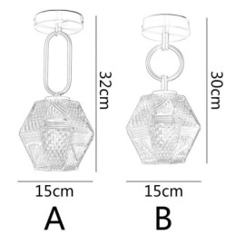 Designer Touch Decorative Modern Flush Mount Glass Home Lighting Creative Ceiling Light